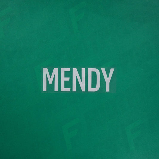 Flocage Officiel - Red Star FC, Mendy, Ligue 2, Nom seul, Blanc