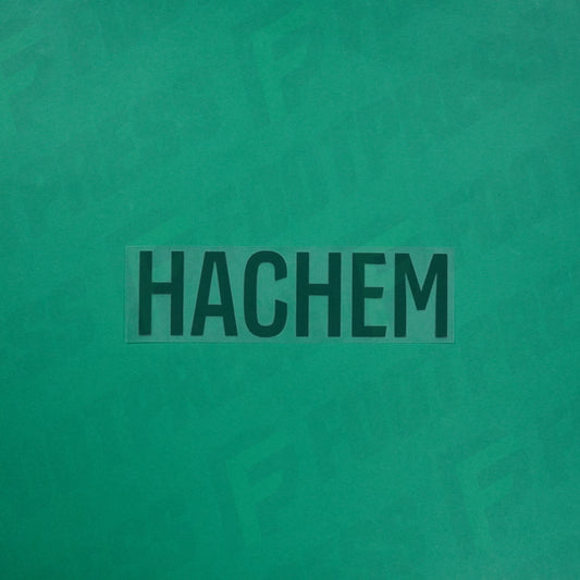 Flocage Officiel - Red Star FC, Hachem, Ligue 2, Nom seul, Vert