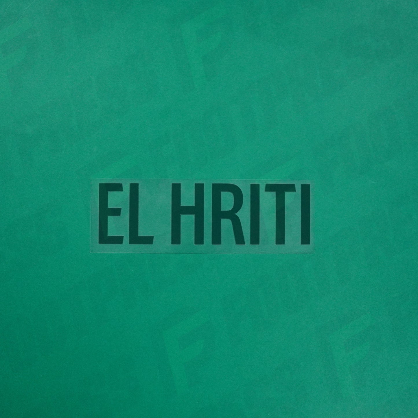 Flocage Officiel - Red Star FC, El Hriti, Ligue 2, Nom seul, Vert