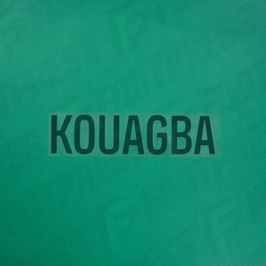 Flocage Officiel - Red Star FC, Kouagba, Ligue 2, Nom seul, Vert