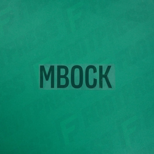 Flocage Officiel - Red Star FC, Mbock, Ligue 2, Nom seul, Vert