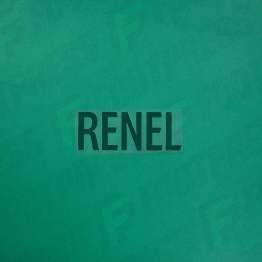 Flocage Officiel - Red Star FC, Renel, Ligue 2, Nom seul, Vert