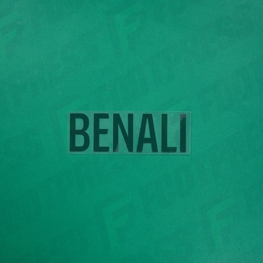 Flocage Officiel - Red Star FC, Benali, Ligue 2, Nom seul, Vert