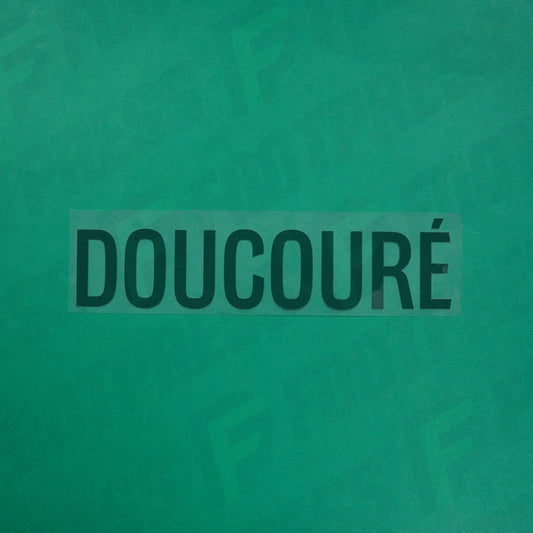 Flocage Officiel - Red Star FC, Doucouré, Ligue 2, Nom seul, Vert