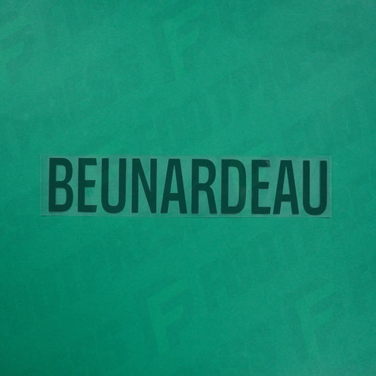 Flocage Officiel - Red Star FC, Beunardeau, Ligue 2, Nom seul, Vert