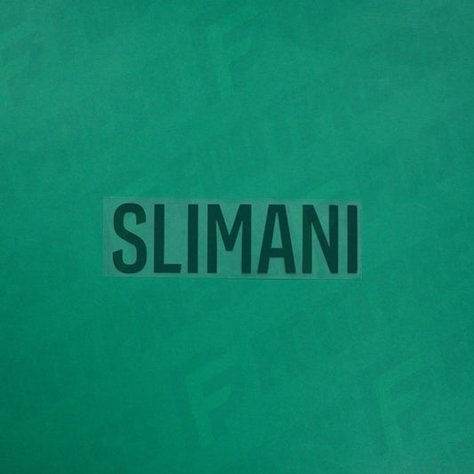 Flocage Officiel - Red Star FC, Slimani, Ligue 2, Nom seul, Vert