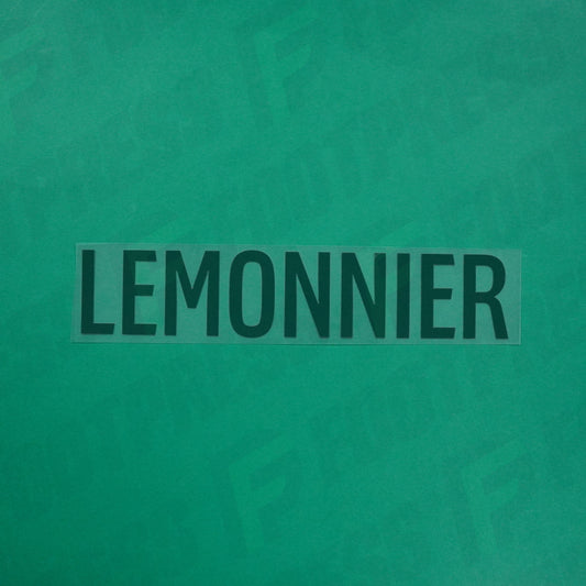 Flocage Officiel - Red Star FC, Lemonnier, Ligue 2, Nom seul, Vert