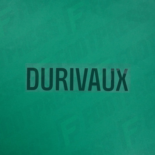Flocage Officiel - Red Star FC, Durivaux, Ligue 2, Nom seul, Vert