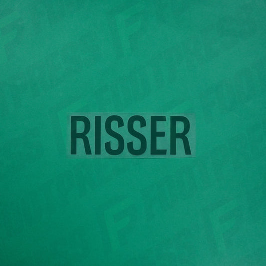 Flocage Officiel - Red Star FC, Risser, Ligue 2, Nom seul, Vert