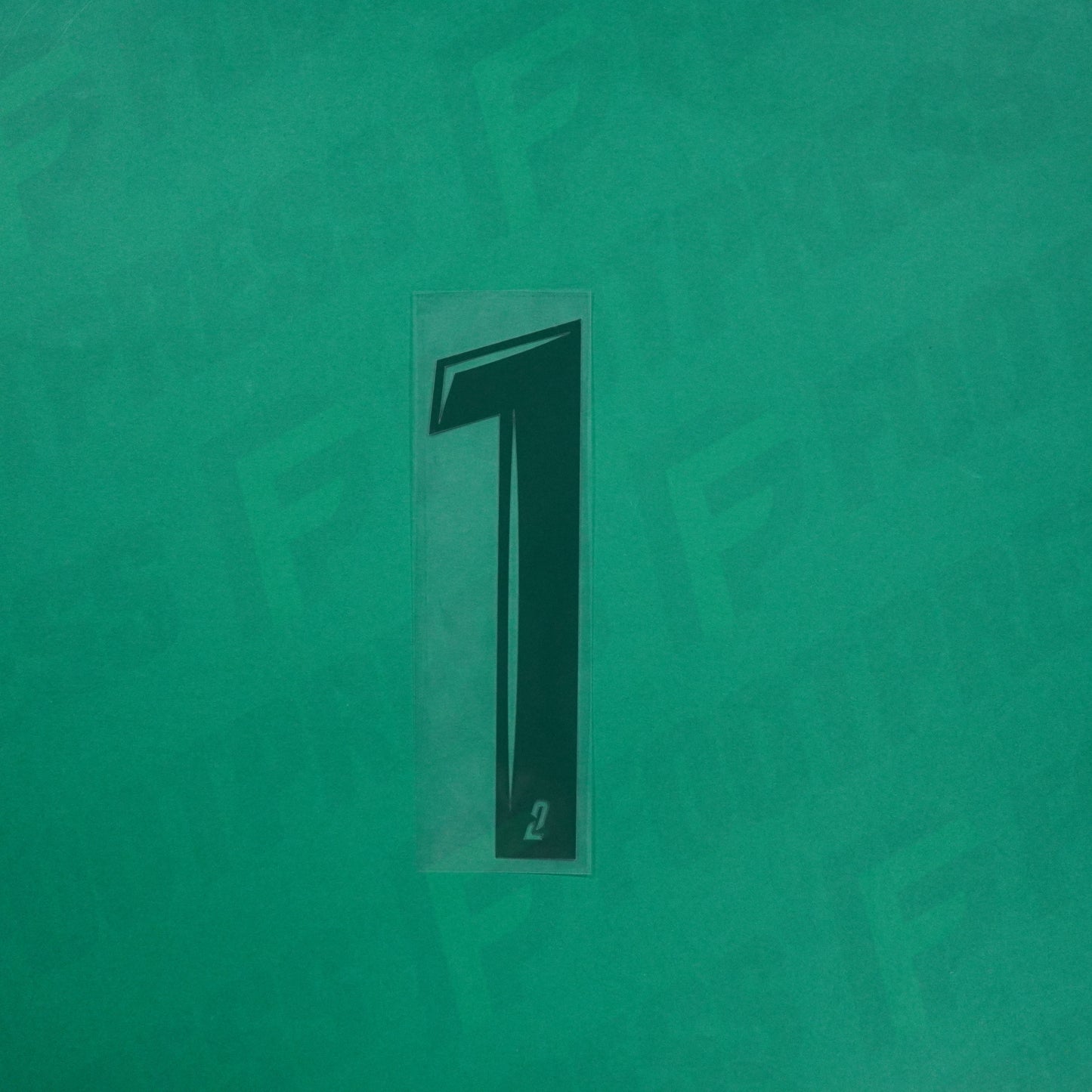 Flocage Officiel - Red Star FC, Grand Chiffre 1 Vide, Ligue 2, Vert