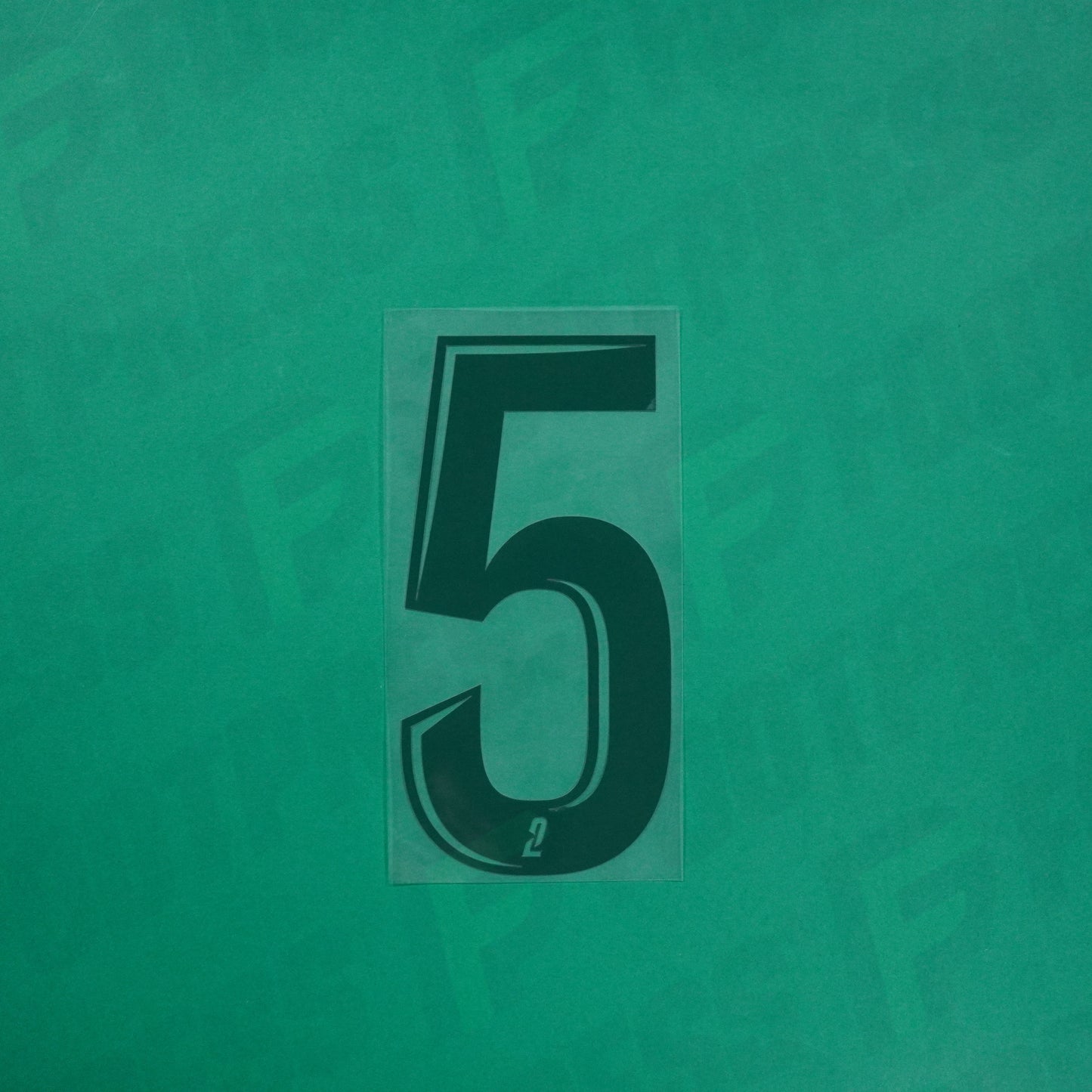 Flocage Officiel - Red Star FC, Grand Chiffre 5 Vide, Ligue 2, Vert