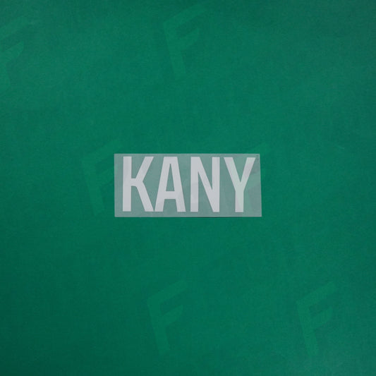 Flocage Officiel - Red Star FC, Kany, Ligue 2, Nom seul (Qualité supérieure), Blanc