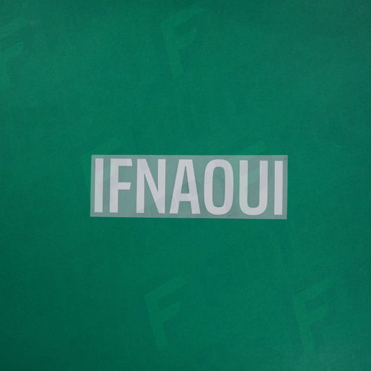 Flocage Officiel - Red Star FC, Ifnaoui, Ligue 2, Nom seul (Qualité supérieure), Blanc