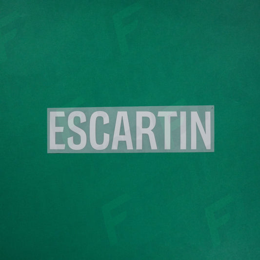 Flocage Officiel - Red Star FC, Escartin, Ligue 2, Nom seul (Qualité supérieure), Blanc