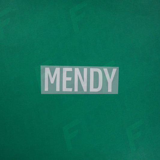 Flocage Officiel - Red Star FC, Mendy, Ligue 2, Nom seul (Qualité supérieure), Blanc