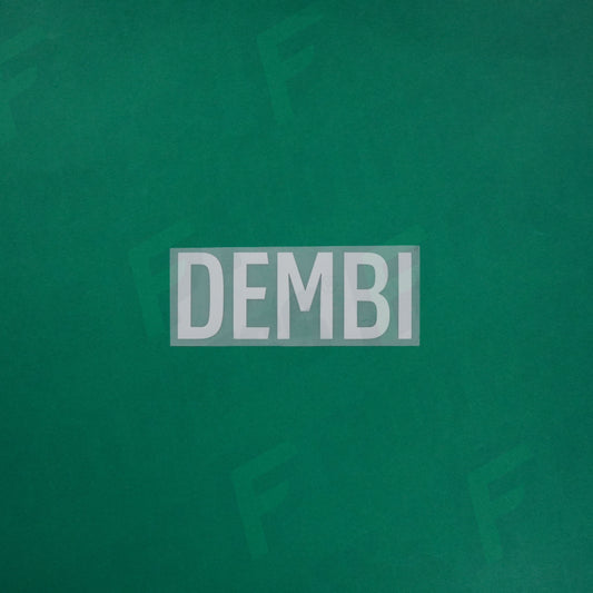 Flocage Officiel - Red Star FC, Dembi, Ligue 2, Nom seul (Qualité supérieure), Blanc