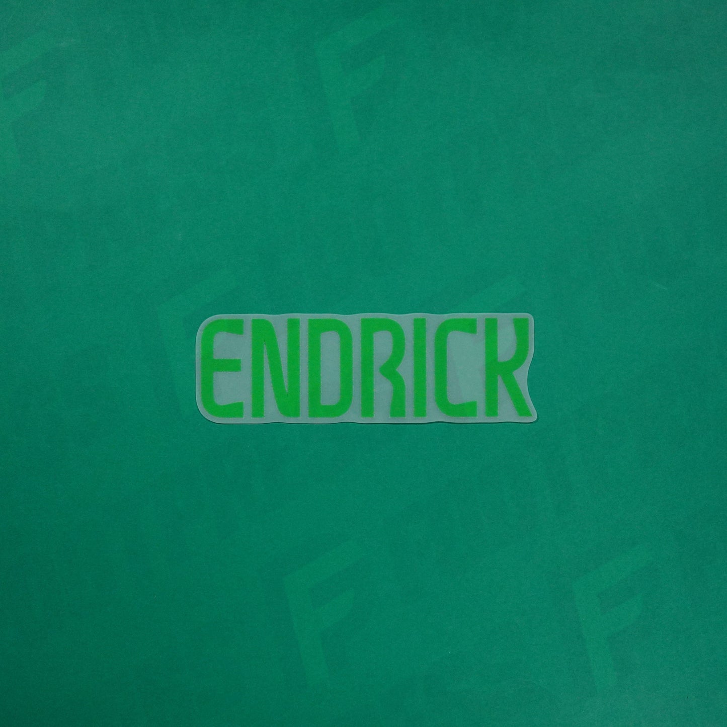 Flocage Officiel - Brésil, Endrick, 2024, Nom seul, Vert