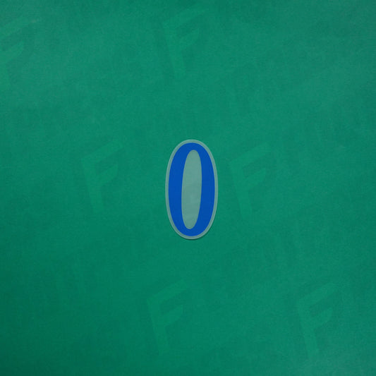 Flocage Officiel - Brésil, Petit Chiffre 0, 2024, Bleu