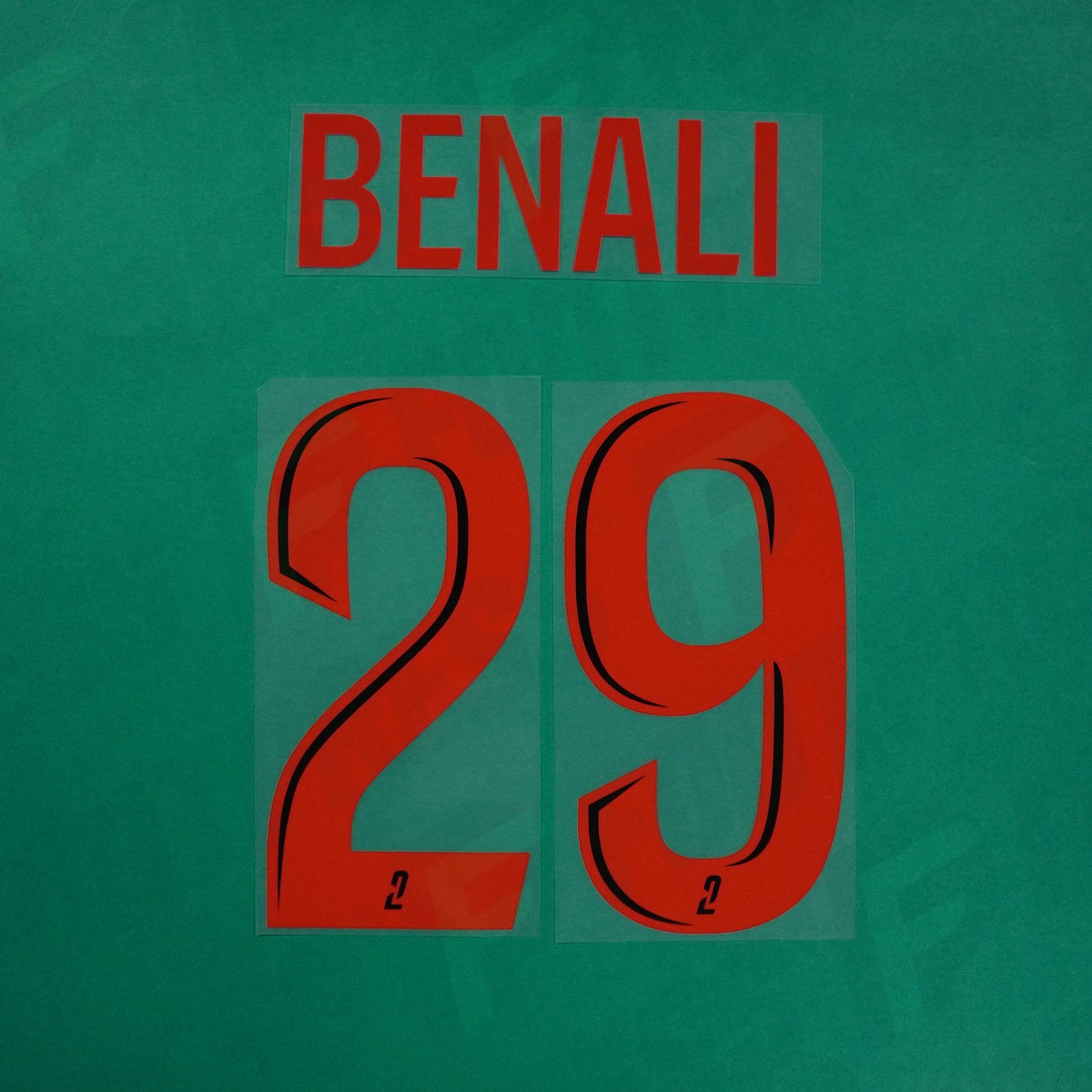 Flocage Officiel - Red Star FC, Benali, 2024/2025, Third, Rouge