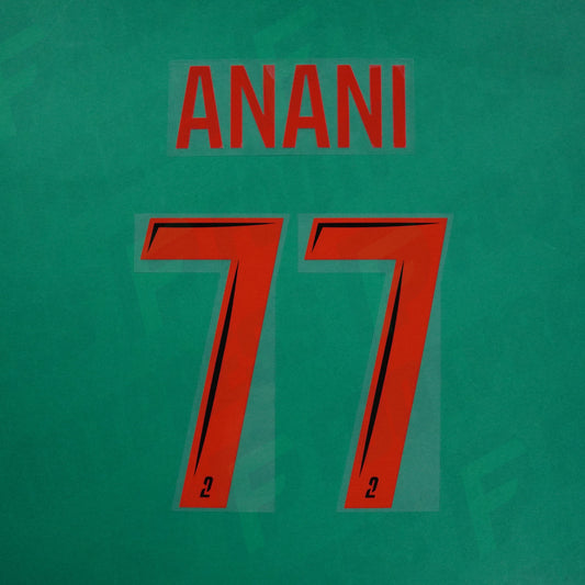 Flocage Officiel - Red Star FC, Anani, 2024/2025, Third, Rouge