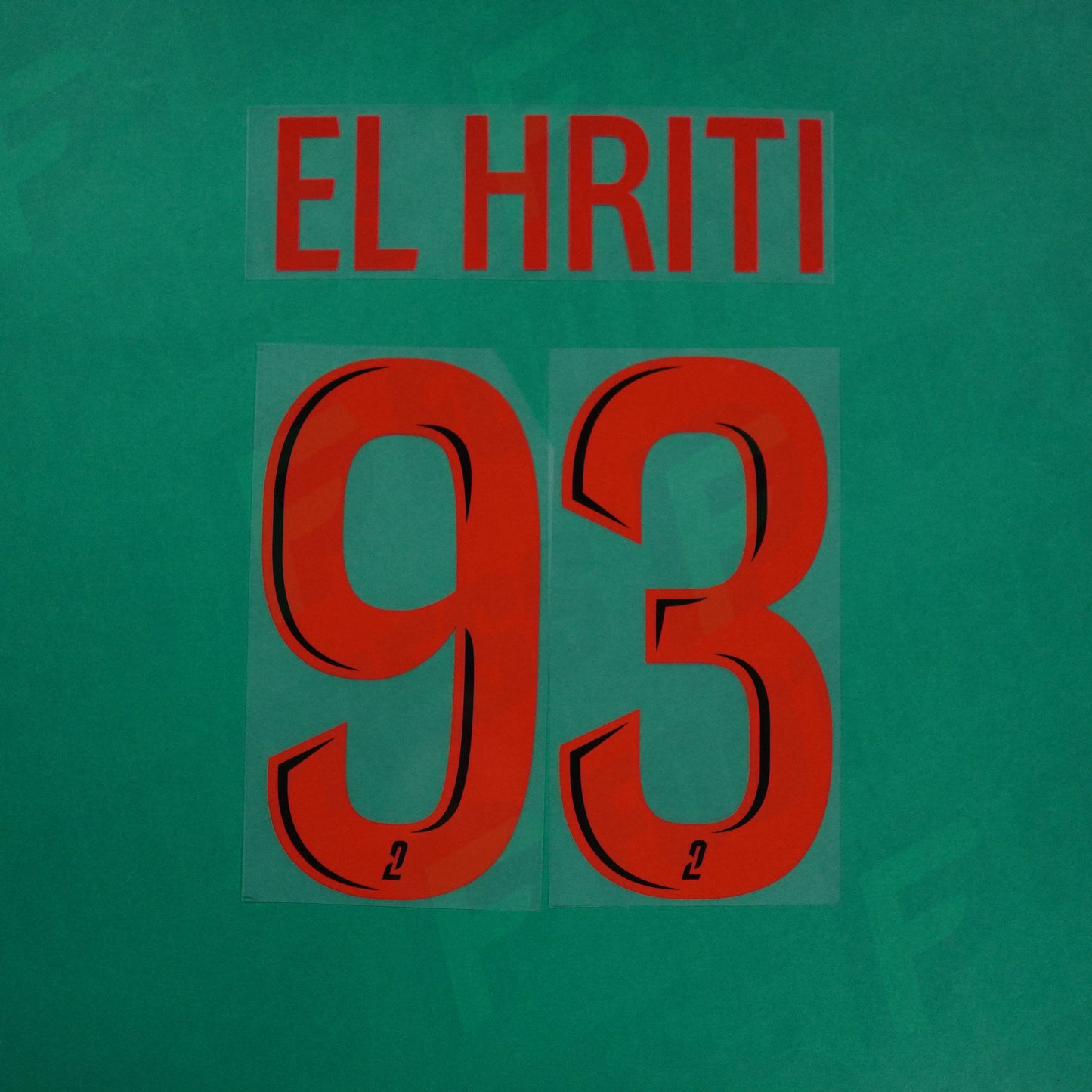 Flocage Officiel - Red Star FC, El Hriti, 2024/2025, Third, Rouge