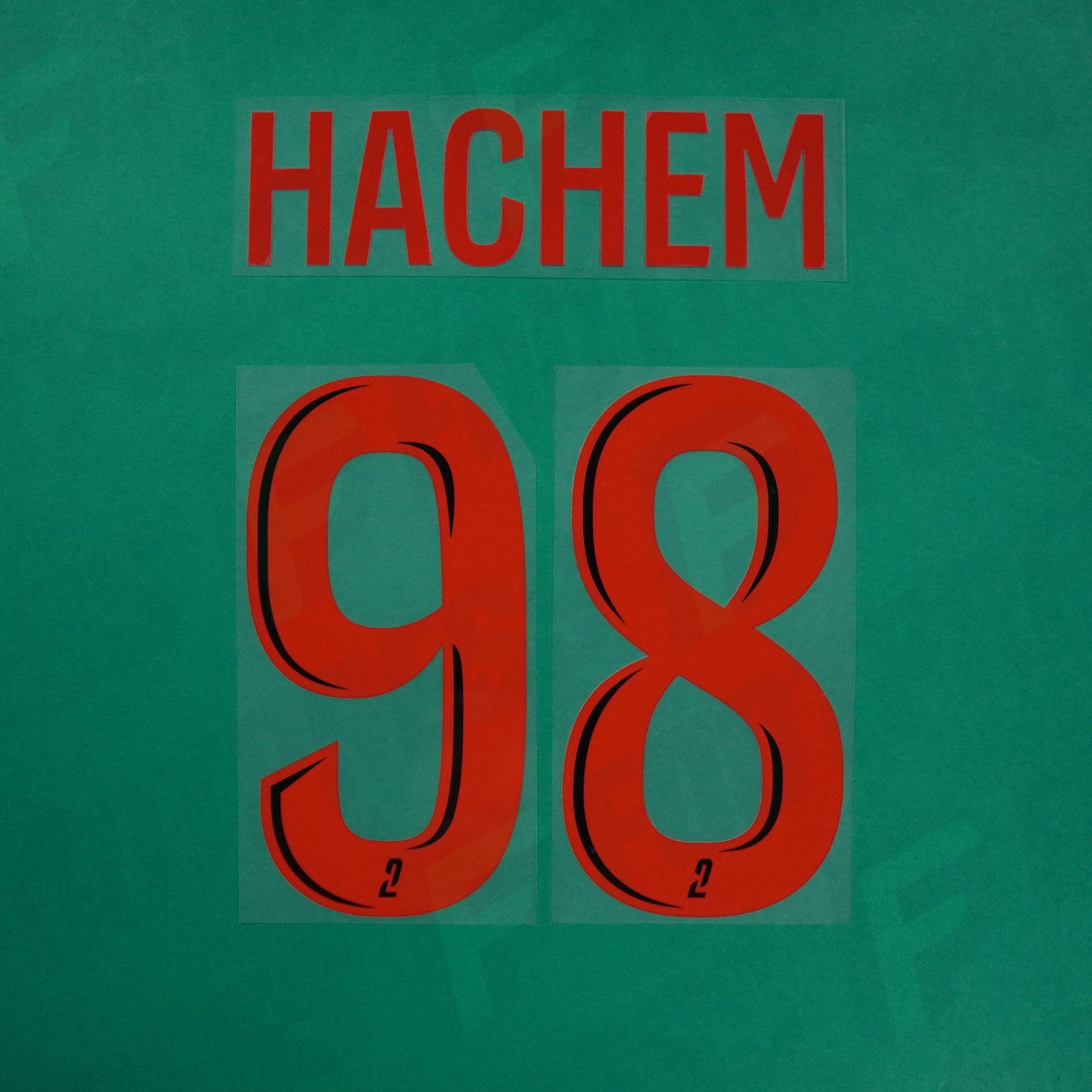 Flocage Officiel - Red Star FC, Hachem, 2024/2025, Third, Rouge