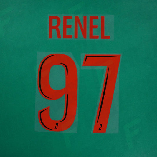 Flocage Officiel - Red Star FC, Renel, 2024/2025, Third, Rouge