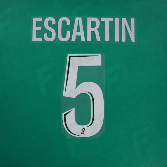 Flocage Officiel - Red Star FC, Escartin, 2024/2025, Away, Blanc