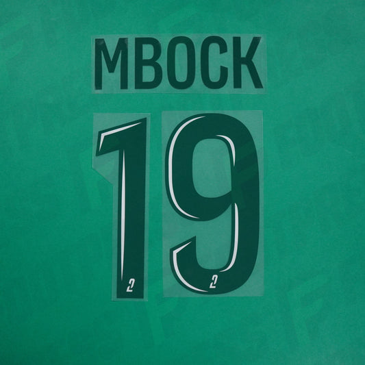 Flocage Officiel - Red Star FC, Mbock, 2024/2025, Home, Vert