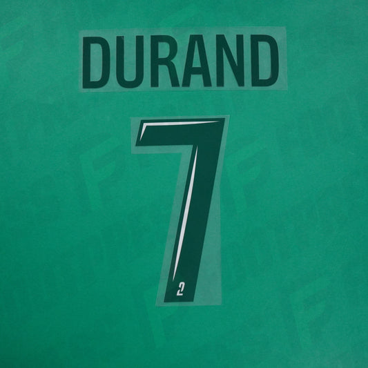 Flocage Officiel - Red Star FC, Durand, 2024/2025, Home, Vert