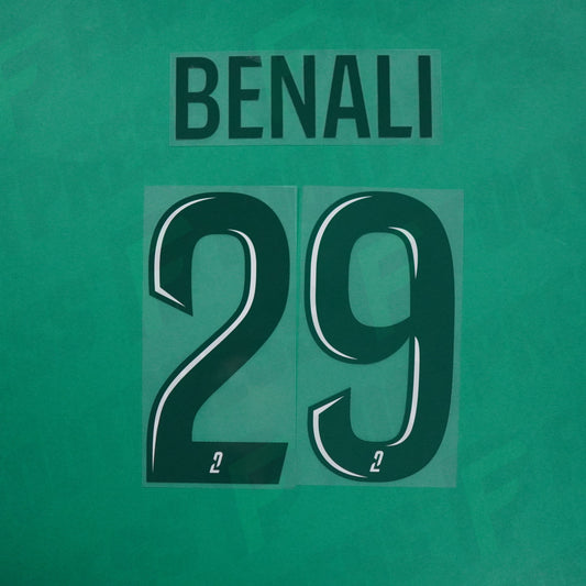 Flocage Officiel - Red Star FC, Benali, 2024/2025, Home, Vert