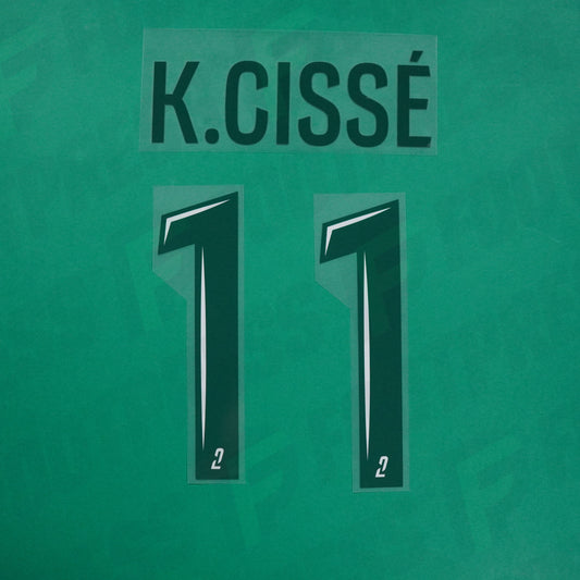 Flocage Officiel - Red Star FC, K.Cissé, 2024/2025, Home, Vert