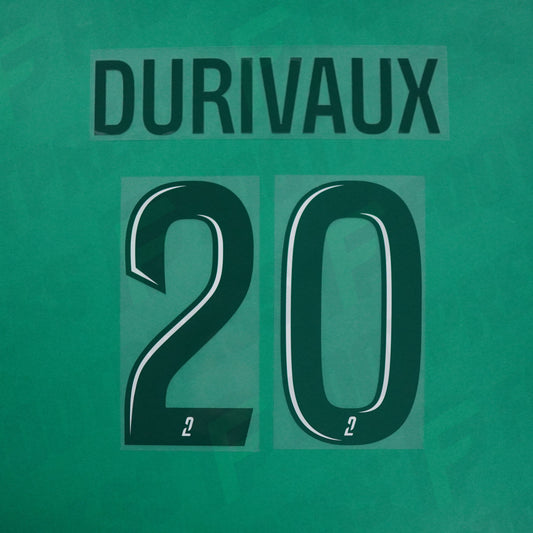 Flocage Officiel - Red Star FC, Durivaux, 2024/2025, Home, Vert