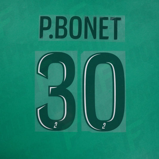 Flocage Officiel - Red Star FC, P.Bonet, 2024/2025, Home, Vert