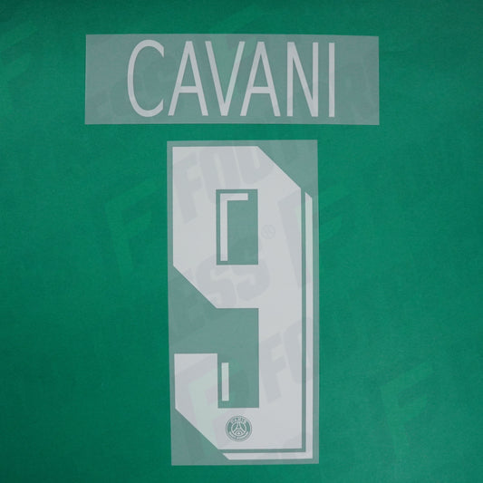 Flocage Officiel - Paris Saint-Germain, Cavani, 2019/2020, Home LDC , Blanc/Rouge (PSG)