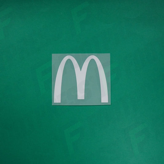 Flocage Officiel - Sponsor, RC Lens, McDonald's, Blanc