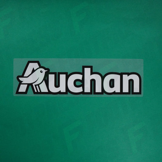 Flocage Officiel - Sponsor, RC Lens, Auchan, Blanc/Noir