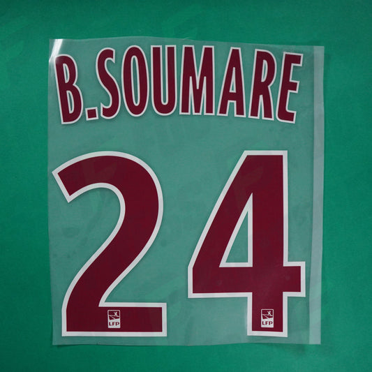 Flocage Officiel - Lille OSC, B. Soumaré, Maillot 75 ans, 2019/2020, Bordeaux