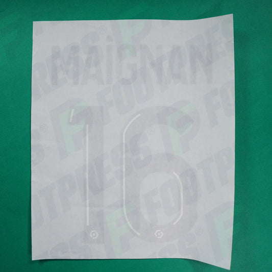 Flocage Officiel - Lille OSC, Maignan, 2020/2021, Gardien, Noir