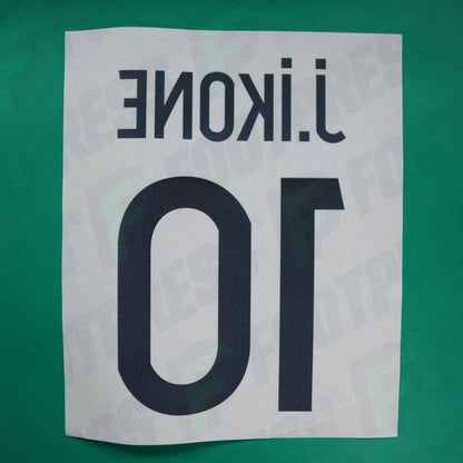 Flocage Officiel - Lille OSC, Ikone, 2020/2021, Third, Noir