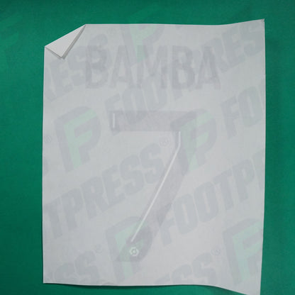 Flocage Officiel - Lille OSC, Bamba, 2020/2021, Third, Noir