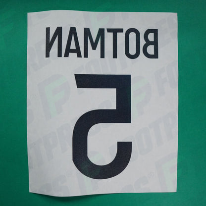 Flocage Officiel - Lille OSC, Botman, 2020/2021, Third, Noir