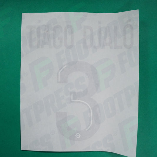 Flocage Officiel - Lille OSC, Tiago Djalo, 2020/2021, Third, Noir