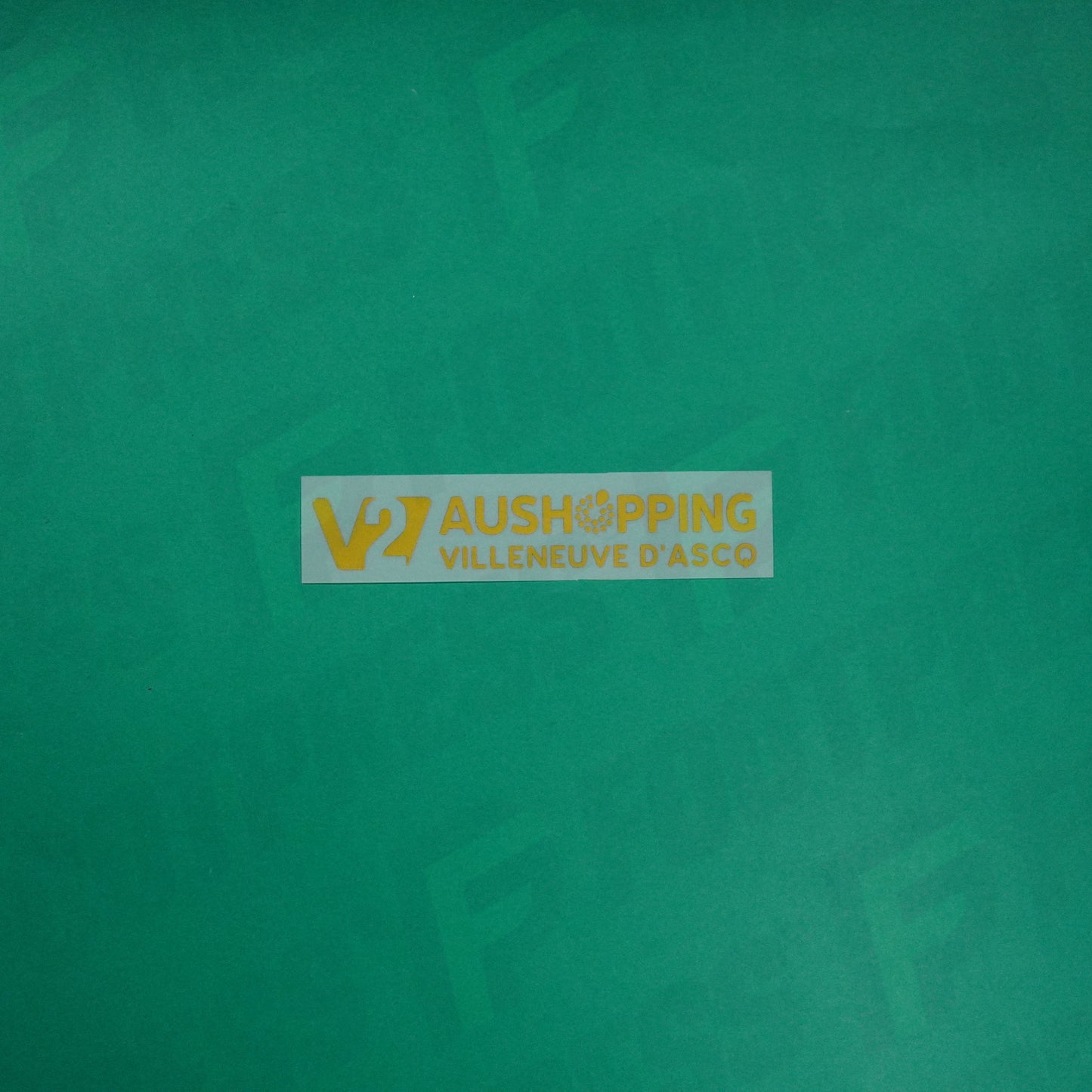 Flocage Officiel - Sponsor, Lille OSC, V2 Aushopping Villeneuve d'Ascq, Doré