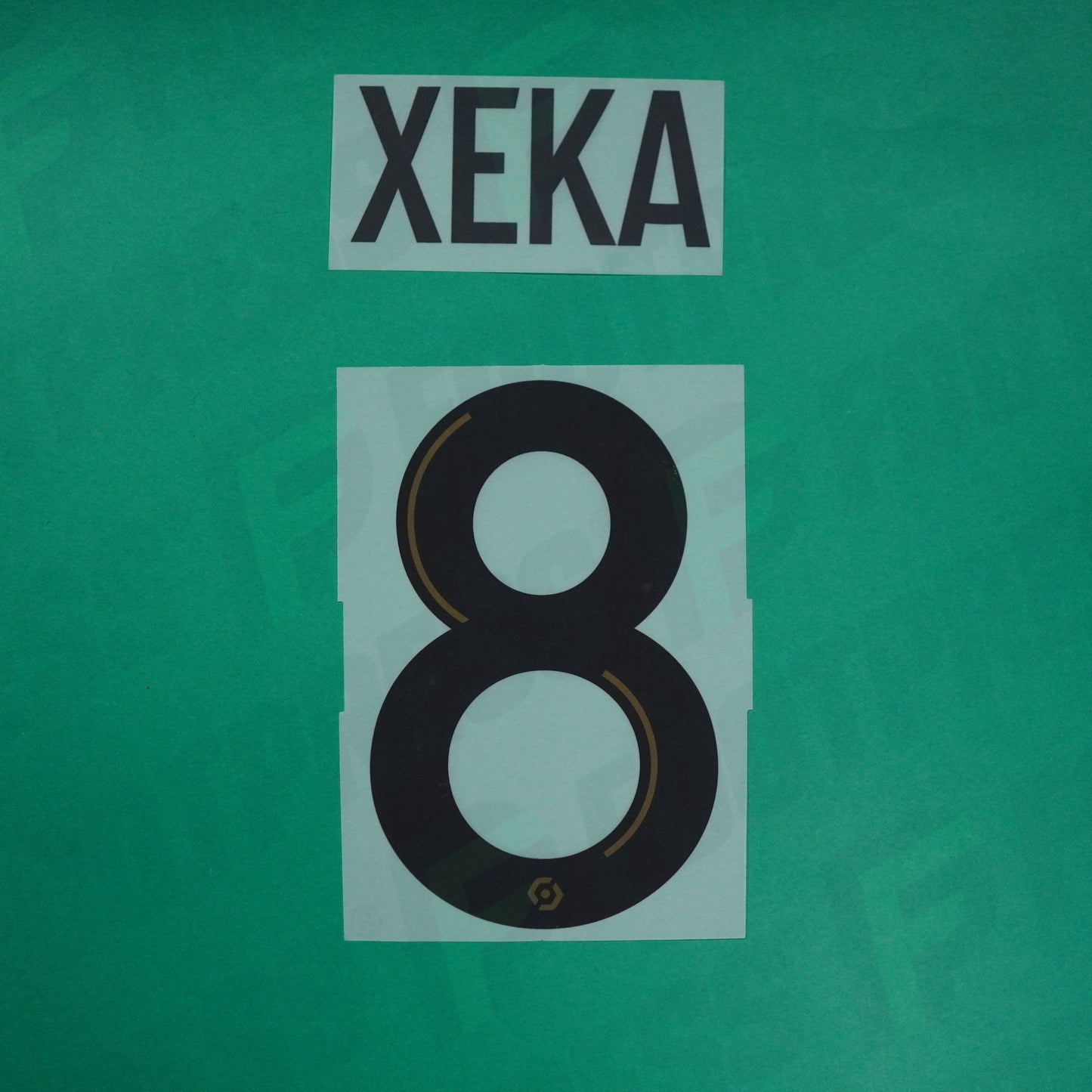 Flocage Officiel - Lille OSC, Xeka, 2021/2022, Away, Noir/Doré
