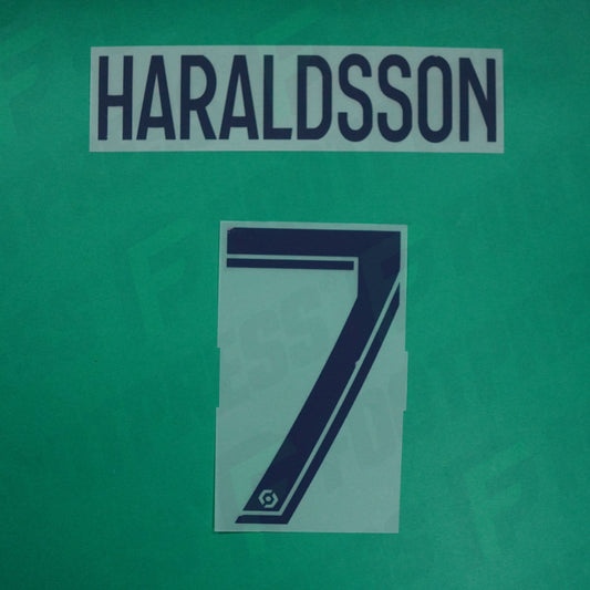 Flocage Officiel - Lille OSC, Haraldsson, 2023/2024, Away, Bleu Foncé