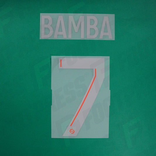 Flocage Officiel - Lille OSC, Bamba, 2021/2022, Third , Argenté