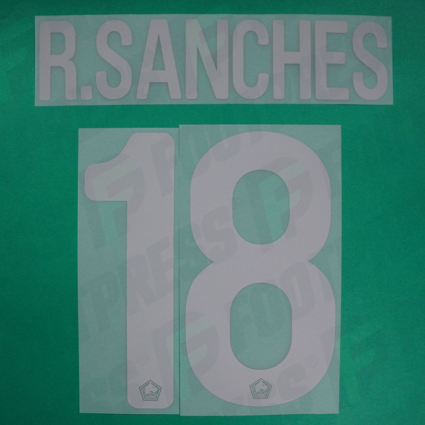 Flocage Officiel - Lille OSC, Renato Sanches, 2021/2022, Third EUROPE, Argenté