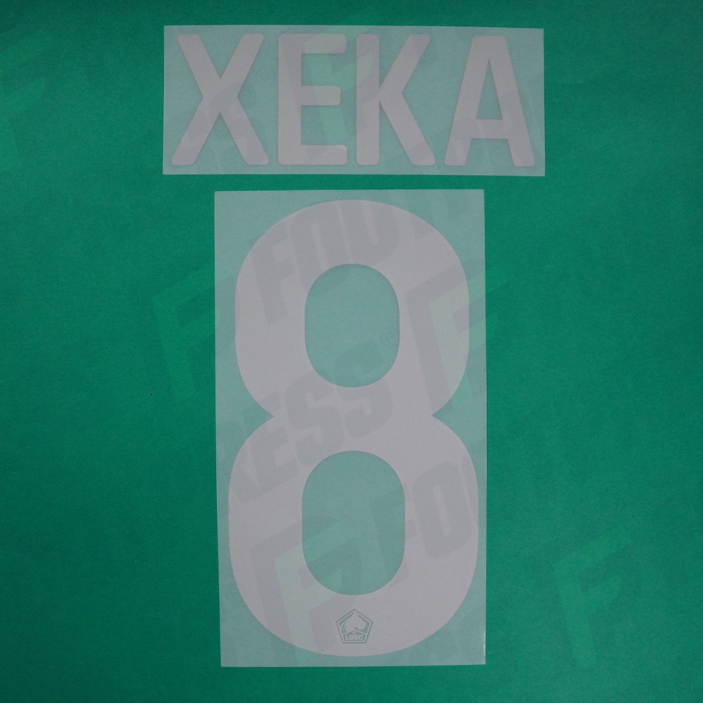 Flocage Officiel - Lille OSC, Xeka, 2021/2022, Third EUROPE, Argenté