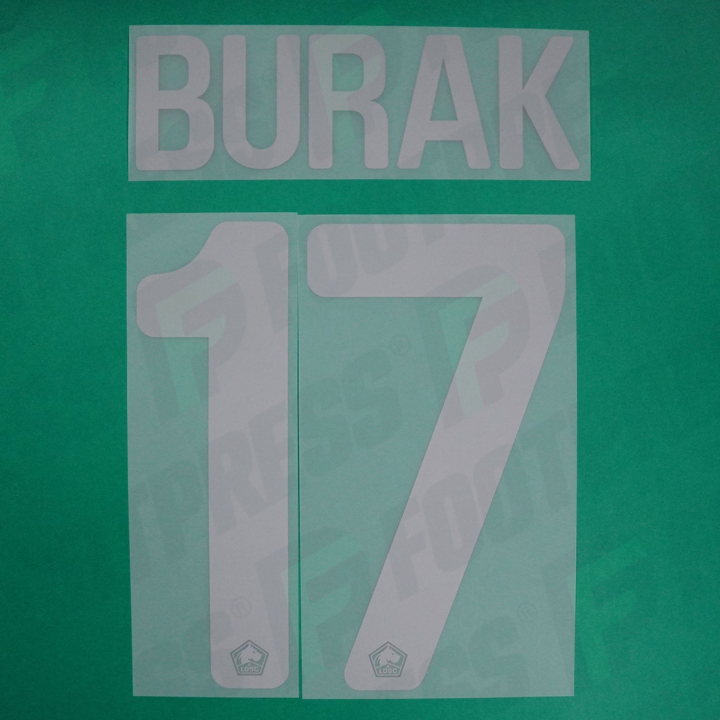 Flocage Officiel - Lille OSC, Burak Yilmaz, 2021/2022, Third EUROPE, Argenté